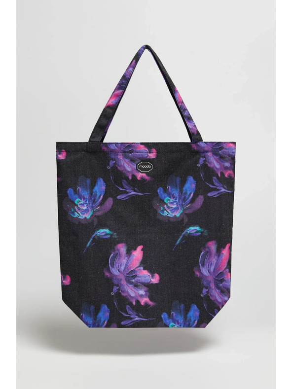 Moodo Temna bombažna vzorčasta torba