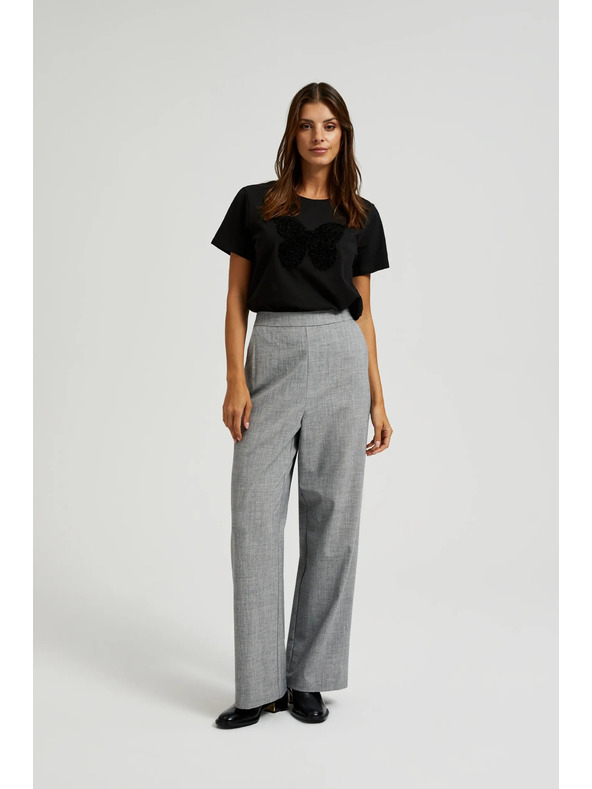 Moodo Črna majica s kratkimi rokavi