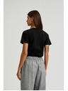 Moodo Črna majica s kratkimi rokavi