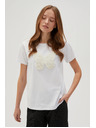 Moodo Bela majica s kratkimi rokavi
