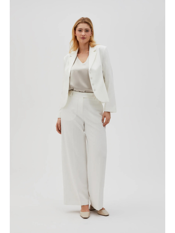 Moodo Bele ženske hlače Moodo