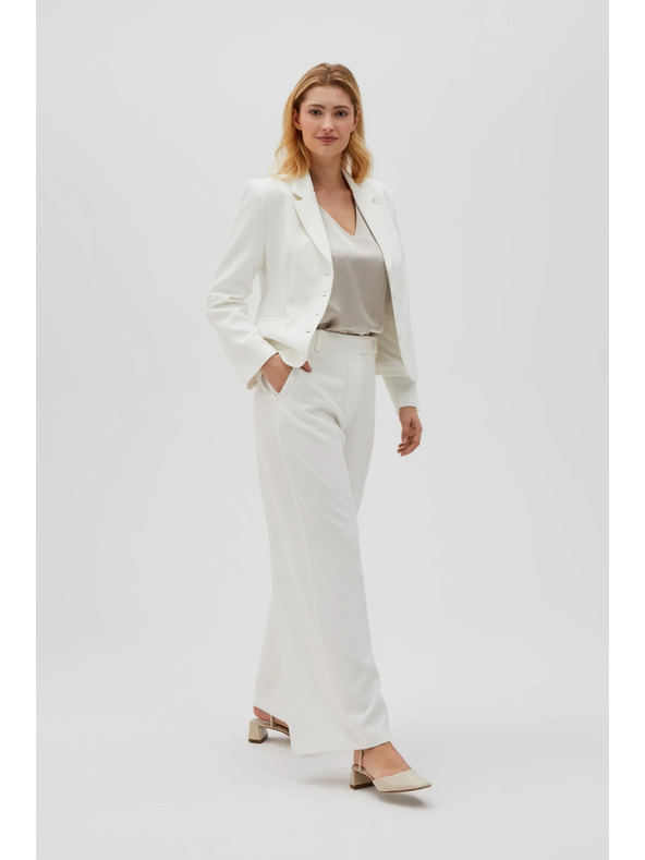 Moodo Bele ženske hlače Moodo