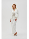 Moodo Bele ženske hlače Moodo