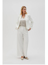 Moodo Bele ženske hlače Moodo