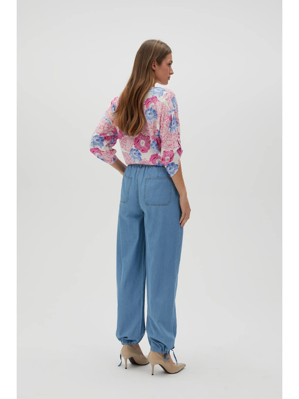 Moodo Modre ženske hlače Moodo