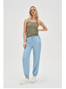 Moodo Svetlo modre ženske hlače Moodo
