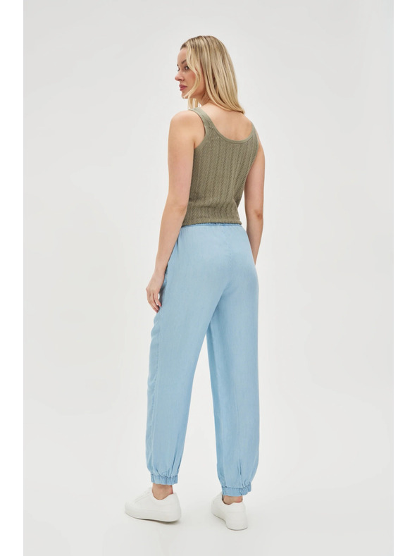 Moodo Svetlo modre ženske hlače Moodo