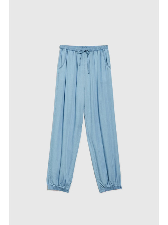 Moodo Svetlo modre ženske hlače Moodo