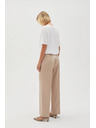 Moodo Bežaste ženske formalne hlače Moodo