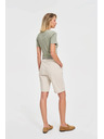 Moodo Bež ženske kratke hlače Moodo
