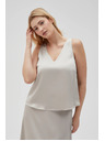 Moodo Bež ženska brezrokavna bluza Moodo