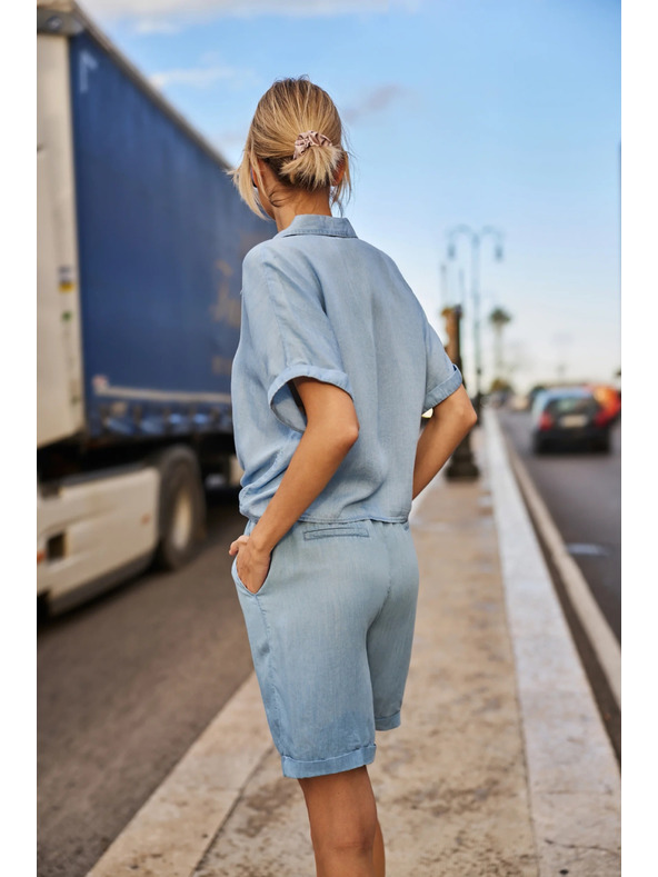 Moodo Modra ženska srajca Moodo