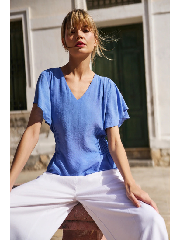 Moodo Modra ženska srajca Moodo