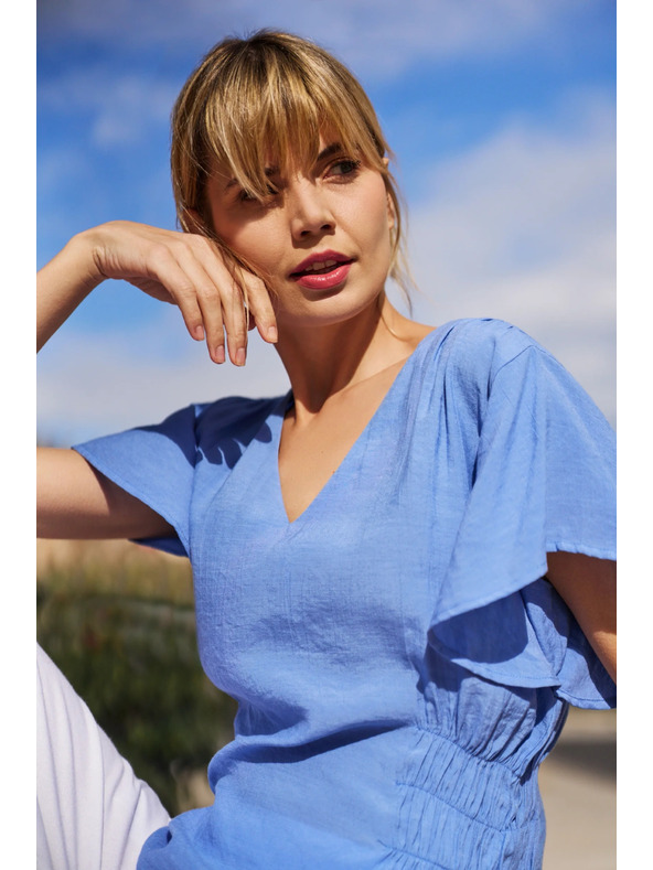 Moodo Modra ženska srajca Moodo