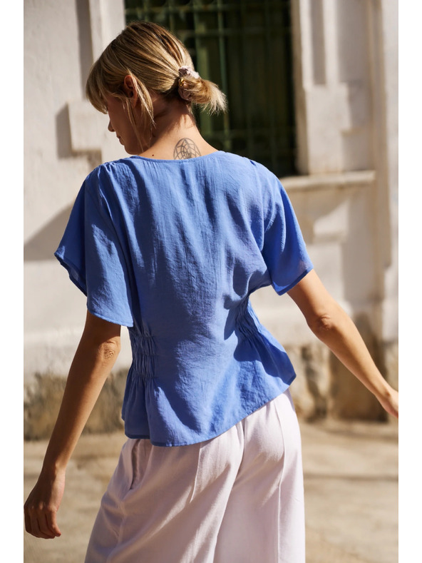 Moodo Modra ženska srajca Moodo