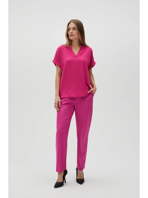 Moodo Fuksijsko roza ženska srajca Moodo