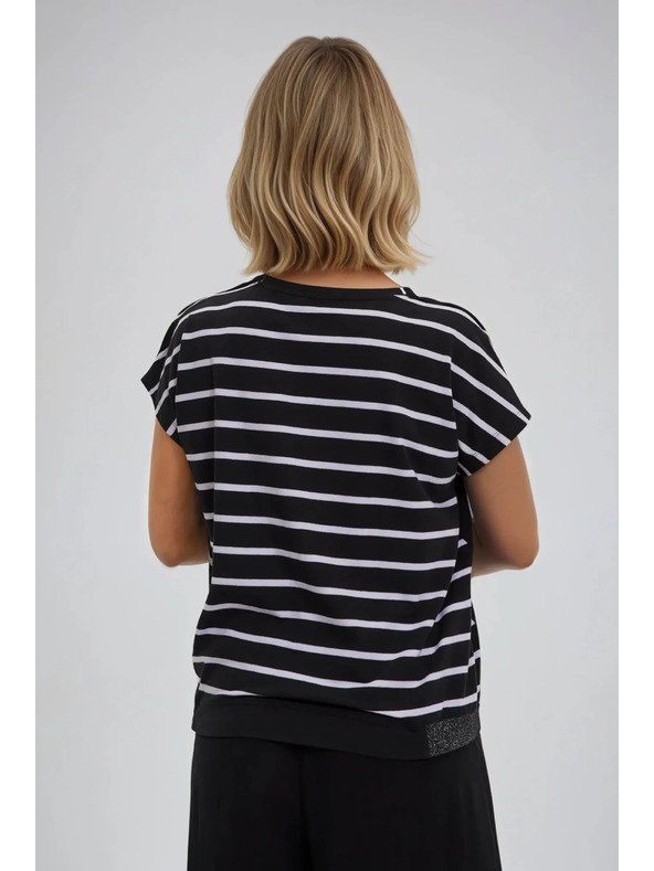 Moodo Črna ženska dolga srajca Moodo