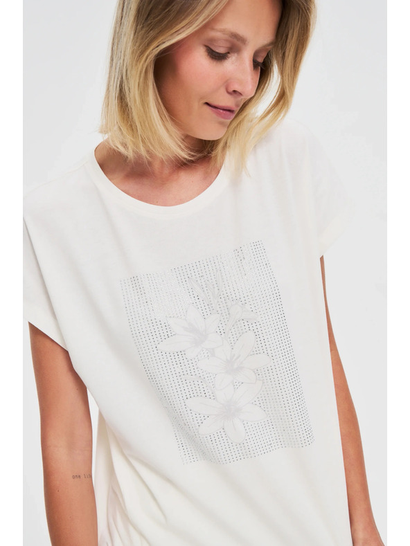 Moodo Bela ženska majica Moodo