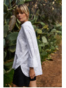 Moodo Bela ženska madeira srajca Moodo