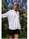 Moodo Bela ženska madeira srajca Moodo