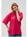 Moodo Fuksijsko roza ženska jopica z razporki Moodo