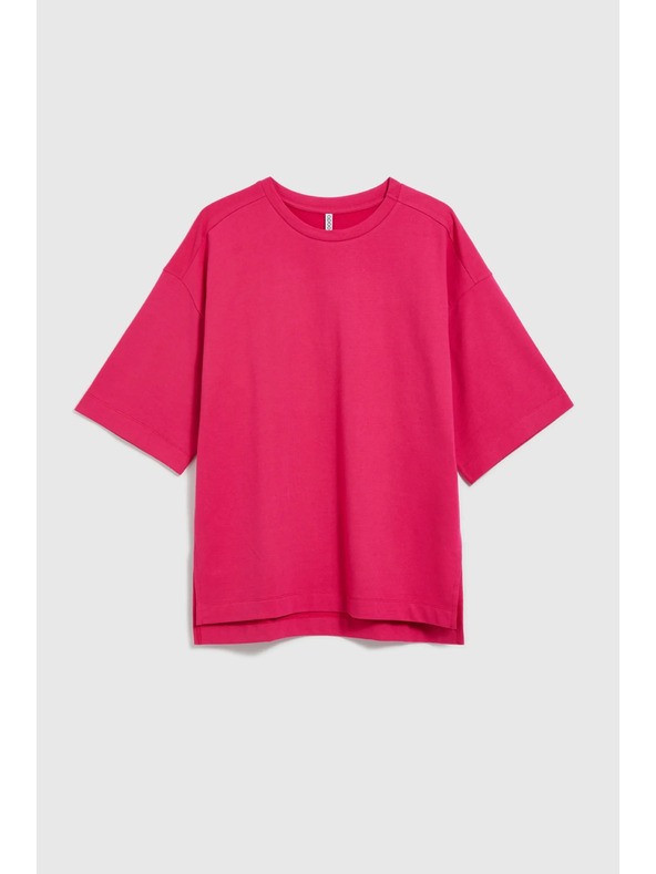 Moodo Fuksijsko roza ženska jopica z razporki Moodo