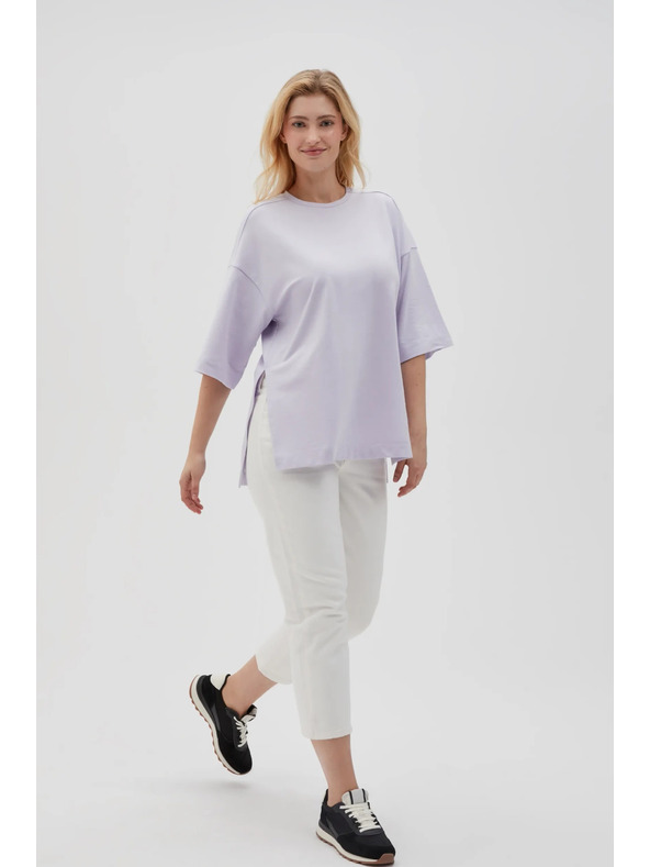 Moodo Lila ženska jopica z razporki Moodo