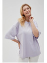 Moodo Lila ženska jopica z razporki Moodo