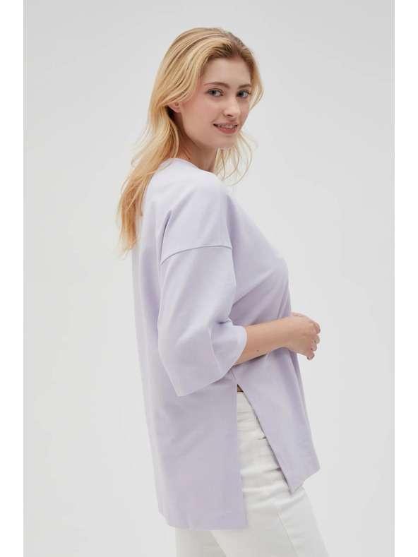 Moodo Lila ženska jopica z razporki Moodo