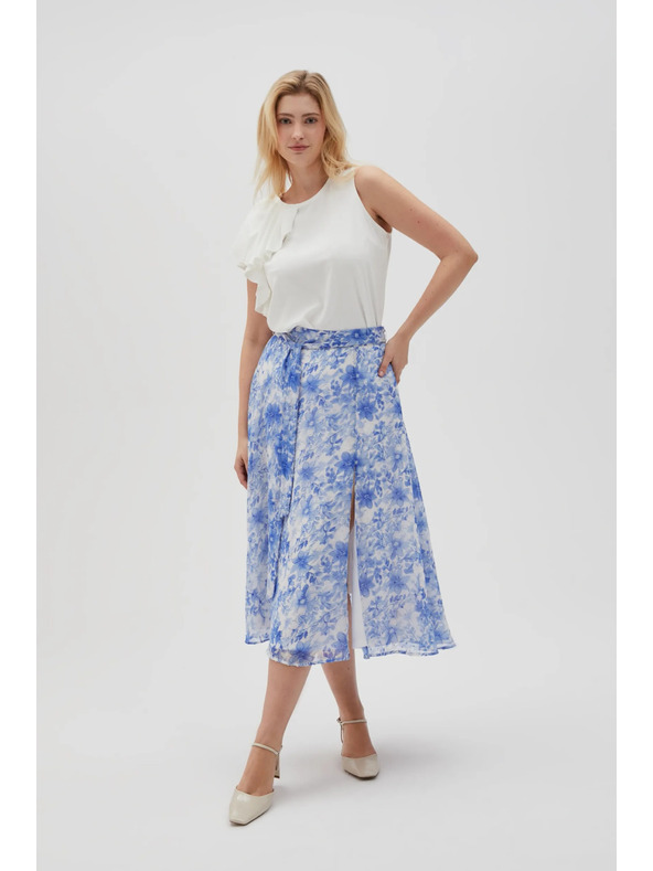 Moodo Modro žensko cvetlično krilo Moodo