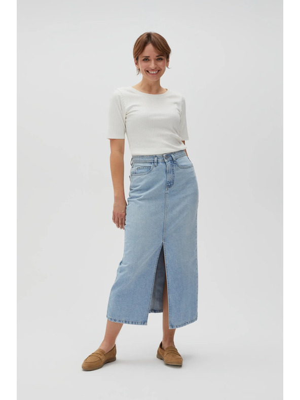 Moodo Jeans dolgo krilo z razporkom Moodo