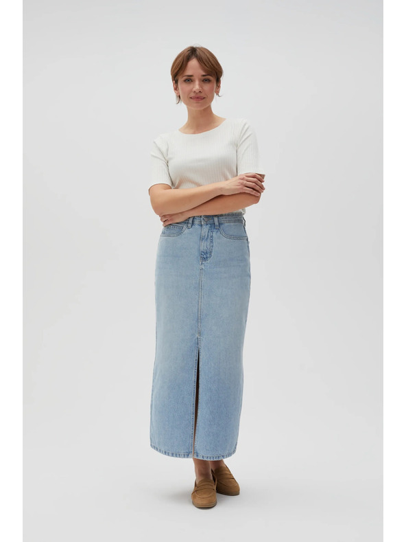 Moodo Jeans dolgo krilo z razporkom Moodo