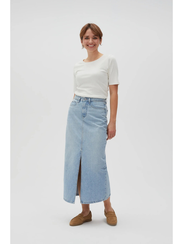 Moodo Jeans dolgo krilo z razporkom Moodo