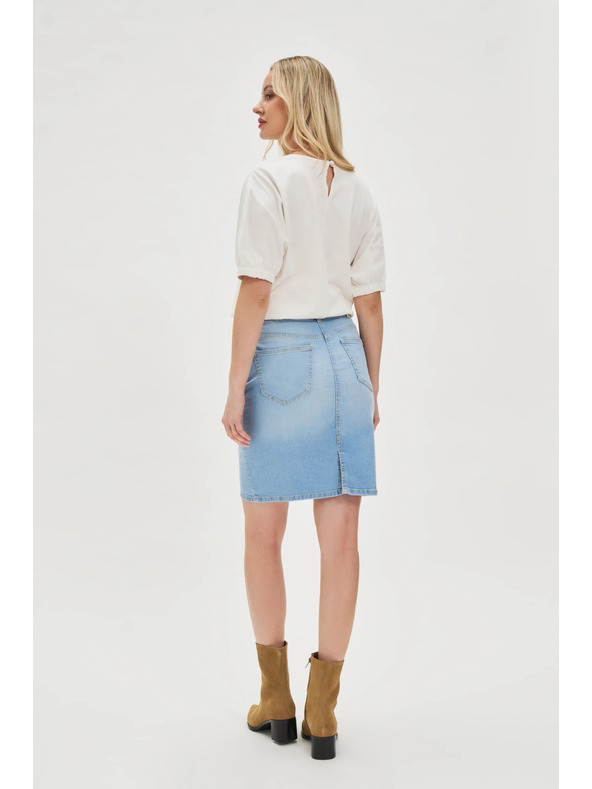 Moodo Modra ženska jeans krilo Moodo