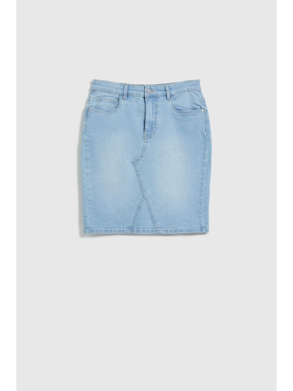 Moodo Modra ženska jeans krilo Moodo