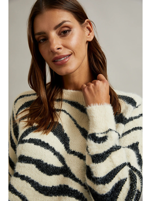 Moodo Ženski pulover z živalskim vzorcem