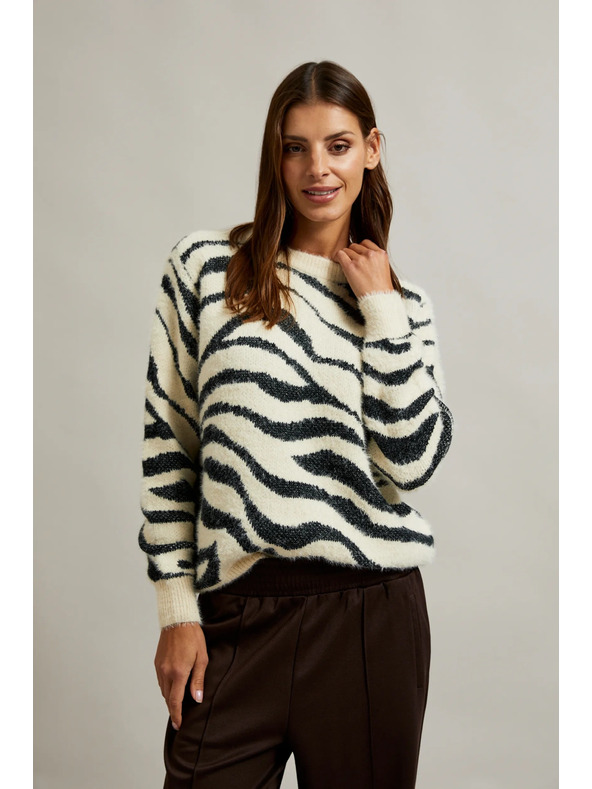 Moodo Ženski pulover z živalskim vzorcem