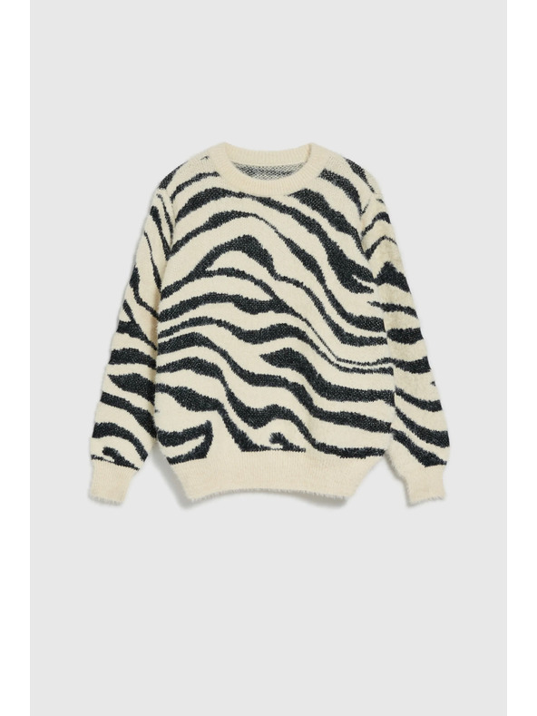 Moodo Ženski pulover z živalskim vzorcem