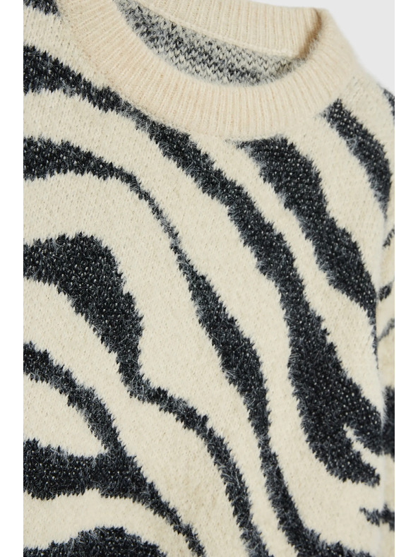 Moodo Ženski pulover z živalskim vzorcem