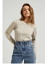 Moodo Ženski pulover bež barve