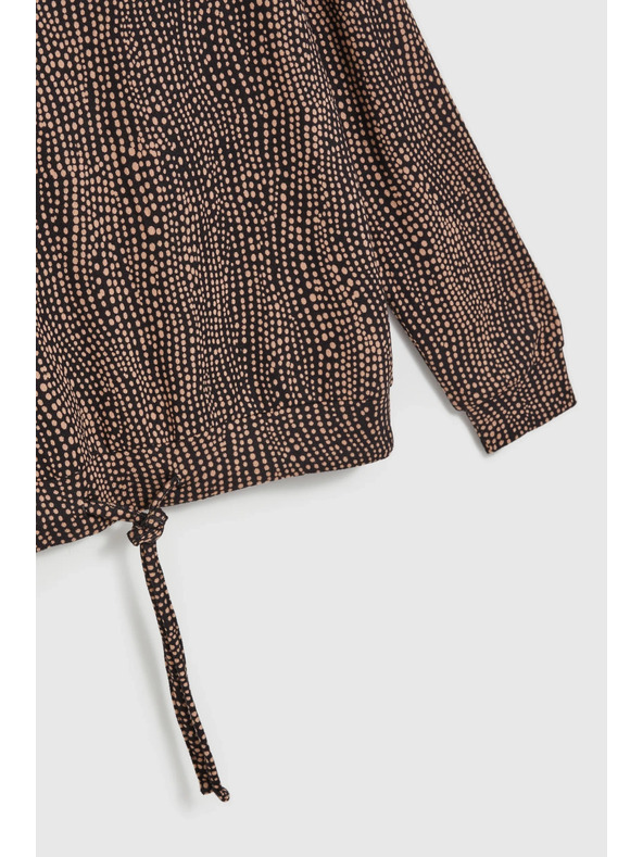 Moodo Rjav meliran ženski pulover