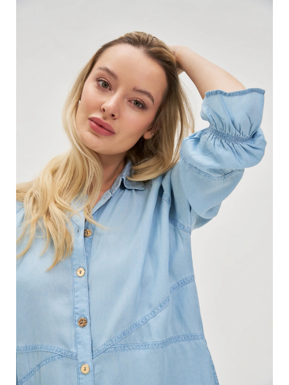 Moodo Modra ženska obleka Moodo