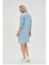 Moodo Modra ženska obleka Moodo