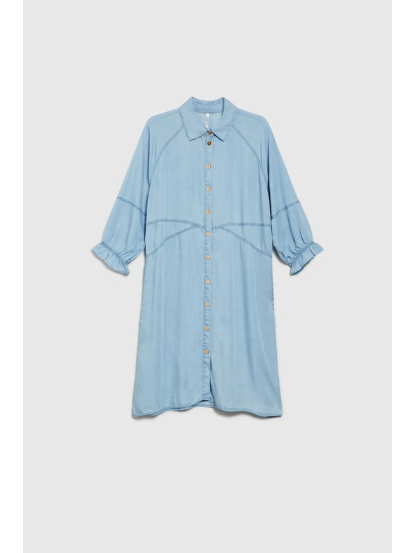 Moodo Modra ženska obleka Moodo