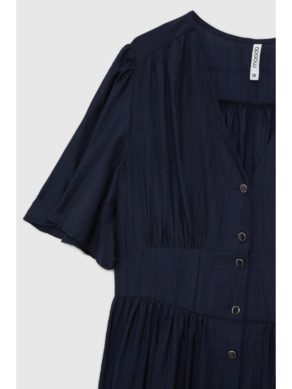 Moodo Temno modra ženska obleka Moodo