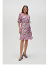 Moodo Fuksijsko roza ženska obleka Moodo