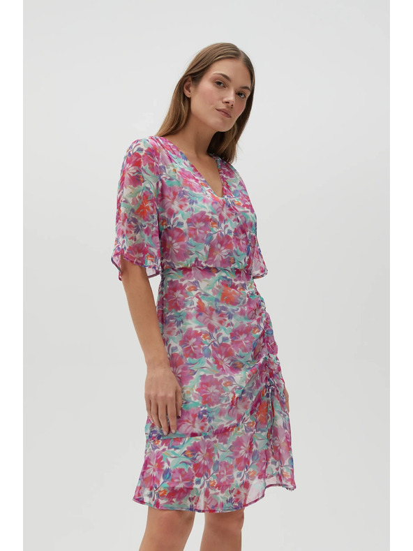 Moodo Fuksijsko roza ženska obleka Moodo