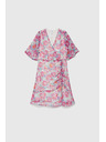 Moodo Fuksijsko roza ženska obleka Moodo
