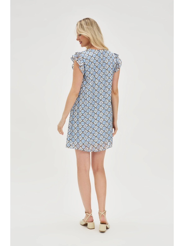 Moodo Modra ženska obleka Moodo
