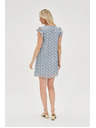 Moodo Modra ženska obleka Moodo